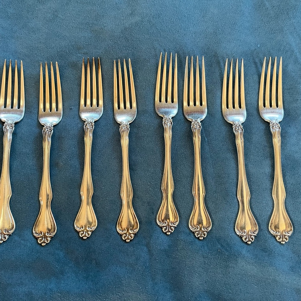 Westmoreland George and Martha sterling dinner forks- set of 8